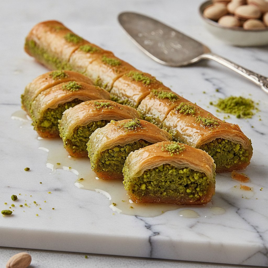Fıstıklı dürüm baklava